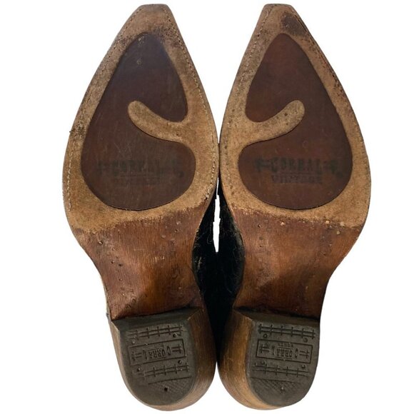 CORRAL Embroidered Goat Leather Lizard Inlay Western Boots - Picture 10 of 15